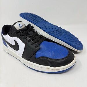 Air Jordan 1 Low Golf Royal Toe Mens Size 10 DD9315-102 Blue Black Golf Shoes